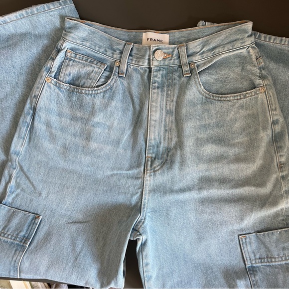 FRAME Wide Leg Baggy Jeans High Rise - Picture 8 of 14